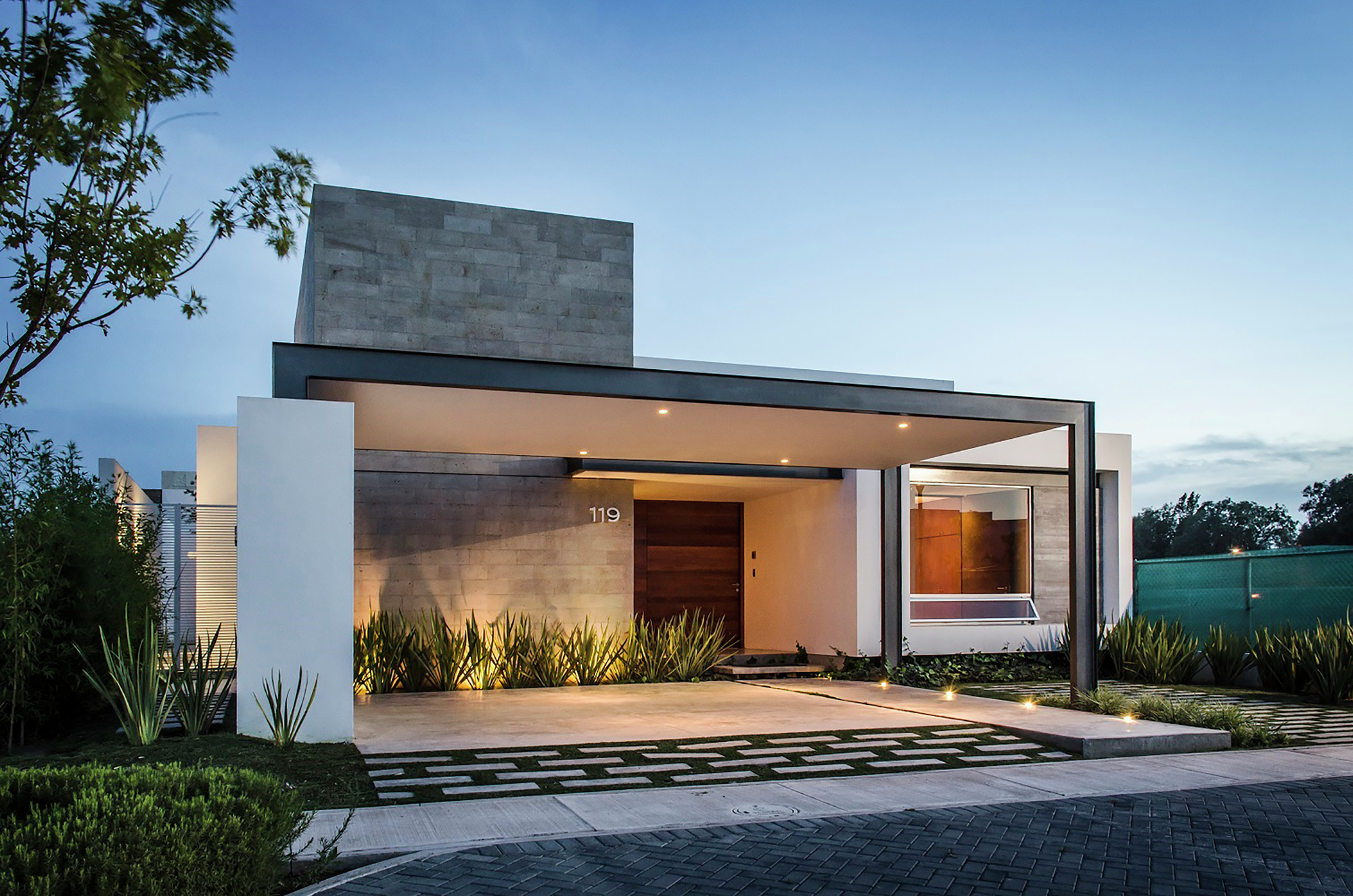 10 fachadas de piedra para casa estilo moderno - MN Home Center MN Home  Center