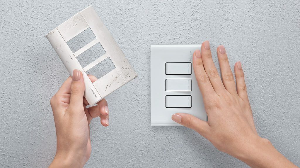 bticino modus pequeno cambio