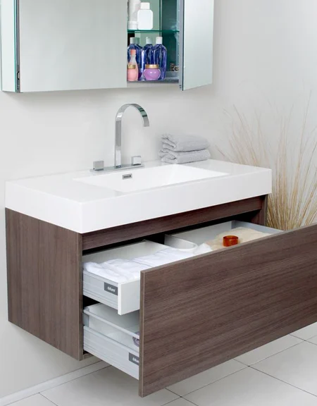 Ahorra espacio en tu baño con un gabinete flotante | MN Del Golfo MN