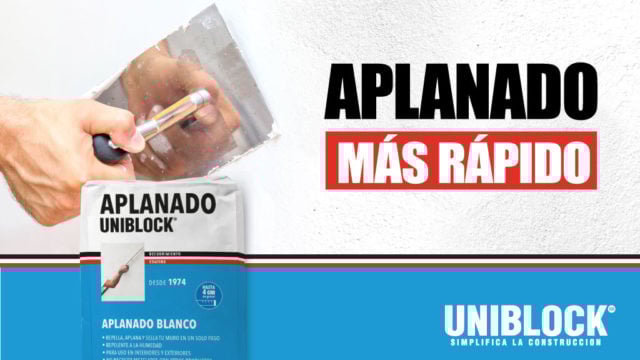 Cómo aplicar el aplanado UNIBLOCK