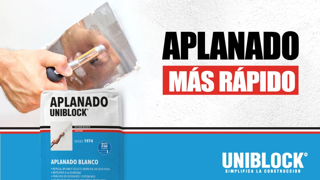 Cómo aplicar el aplanado UNIBLOCK