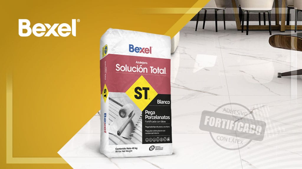 Adhesivo Bexel solución total para pegar el piso de tu hogar
