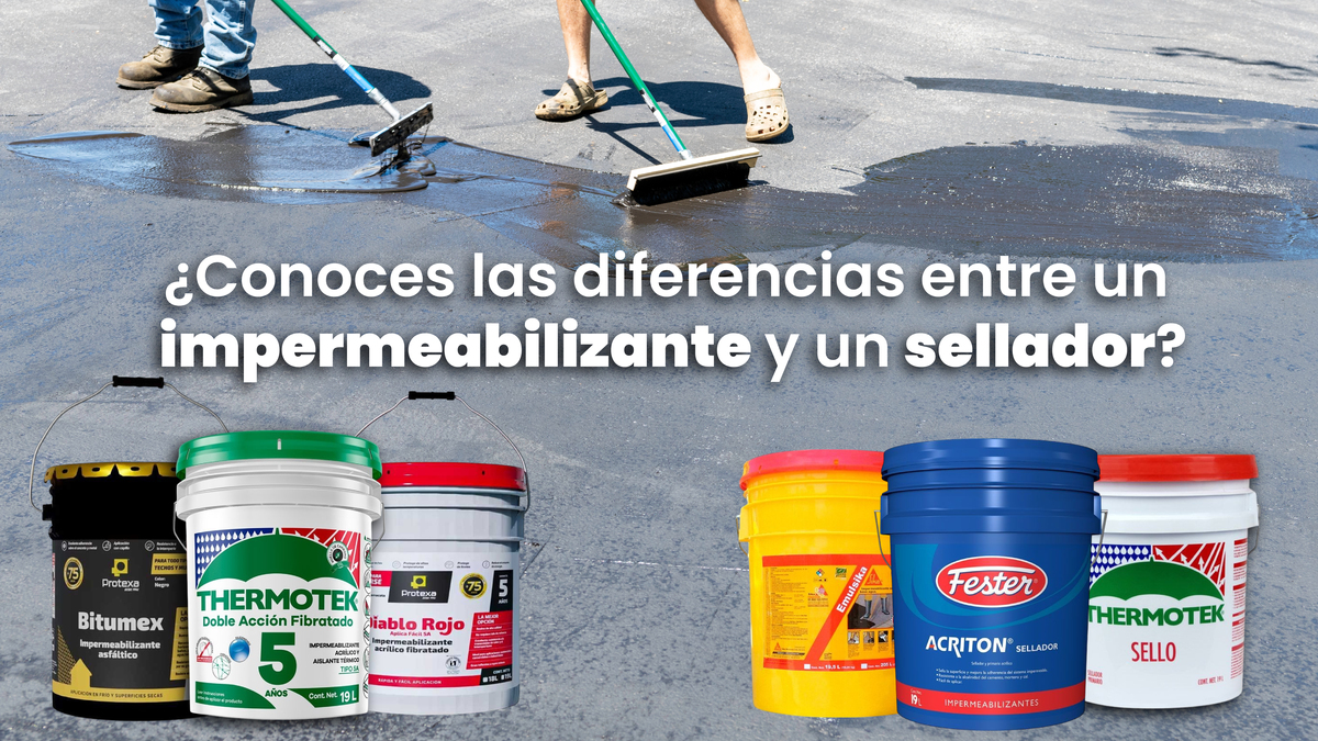 diferencias entre impermeabilizante y sellador