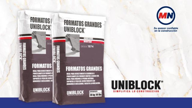 Como aplicar el adhesivo grandes formatos Uniblock