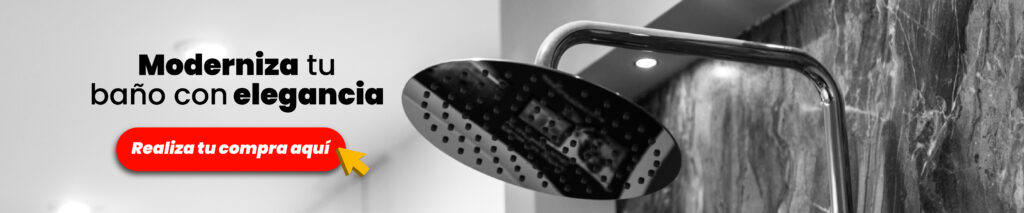 Banner regadera ideal para baño