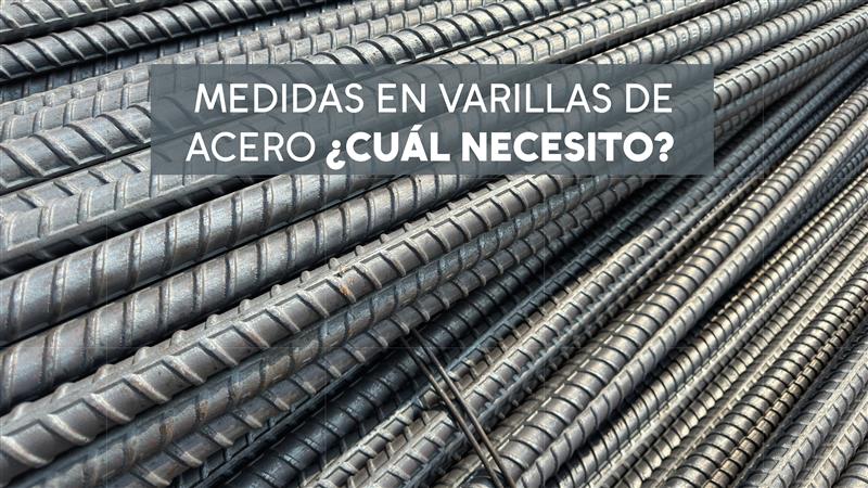 medidas de varillas de acero para construcción