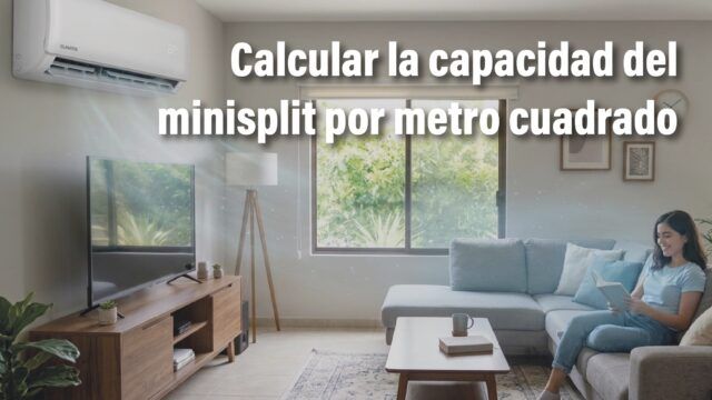 cómo calcular la capacidad del minisplit por metro cuadrado