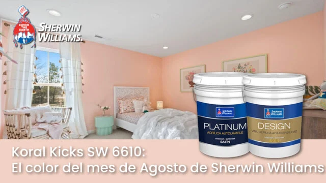 Color de agosto Koral Kicks de Sherwin Williams