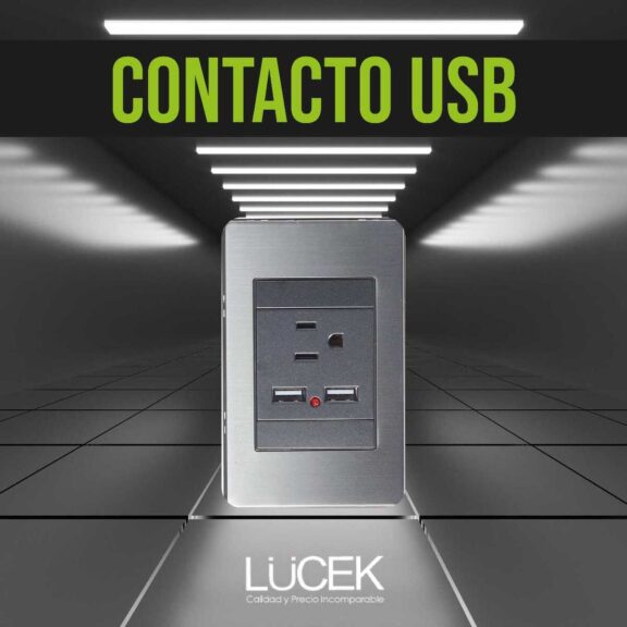 contactos con entrada USB de marca Lucek