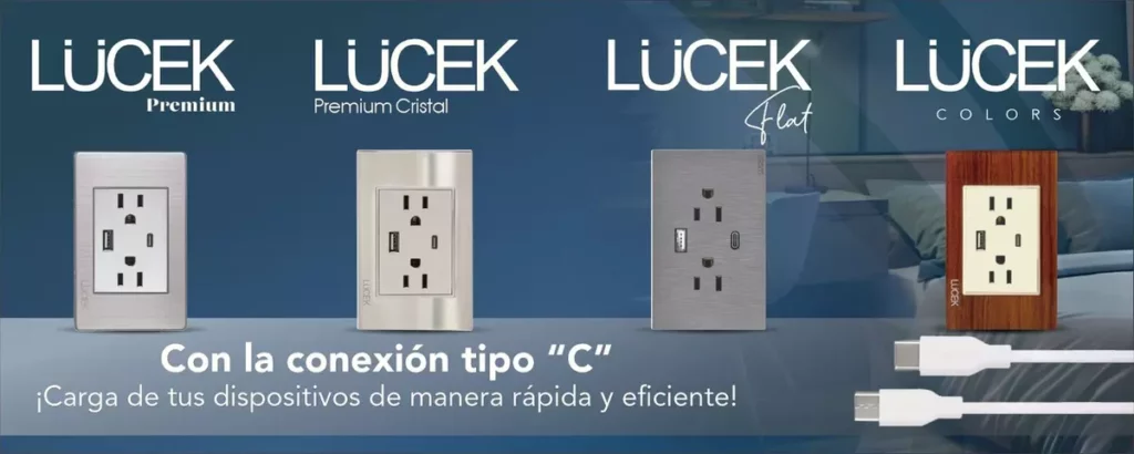 nuevas tecnologías de apagadores con entrada tipo C de Lucek