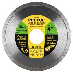 Disco Diamante Pretul Rin Continuo 4 pulg