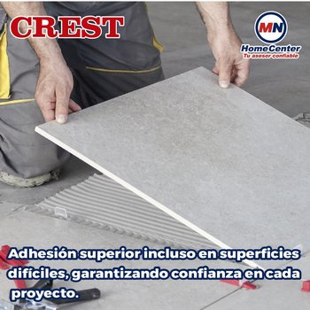 Adhesivo blanco reforzado 10 kg Crest Piso sobre piso