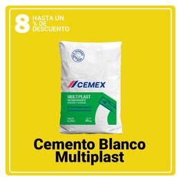 Cemento Blanco Multiplast Cemex 25 KG