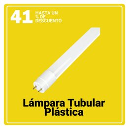 Lámpara Tubular Plástica Led T8 18w