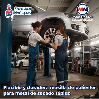 Resanador de poliéster Metálico Sherwin William Metal Filler 1 L