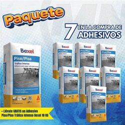 Paquete 7+1 Adhesivo  PISO/PISO Trafico Intenso10 KG  