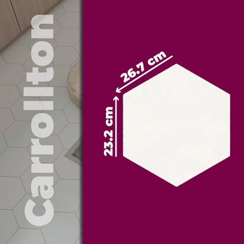 Piso Carrollton White Cesantoni 23.2 x 26.7 cm Rectificado