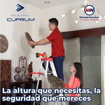 Escalera Tijera Aluminio 1.83 MTS 5 Peldaños 150 KG