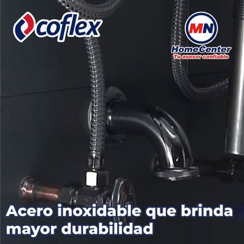 Manguera Para Lavabo Coflex Flexible Inox ½ x ½ pulg x 55 cm