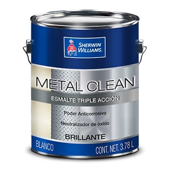 Esmalte Semi bte Triple Acción Metal Clean Negro 3.78L