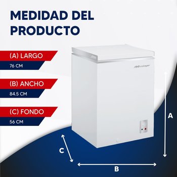 Congelador Horizontal Mirage 100 L Blanco R600 115v Mcp10hb