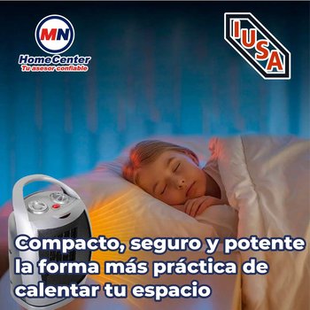 Calentador ambiente portátil 15.7x21x29 127v 1500 w