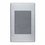 Placa Ciega Plateado Lucek BP1200MP