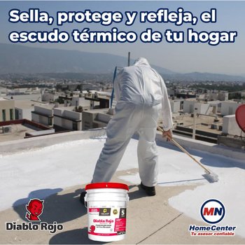 Impermeabilizante Acrílico Fibratado Blanco 5 Años 19 L