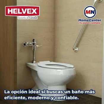 Fluxómetro de Manija Sanitario Helvex 1 L Spud 19 mm 185-19-1