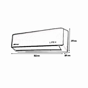 Minisplit Mirage Life 12 1 Tonelada Solo Frío 220 V
