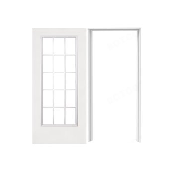 Paquete Puerta Lamina 15 Luces 85X2.10 MT Con Marco Metalico