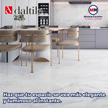 Piso Aurora bianco brillante Daltile 60x120 cm rectificado ZA62