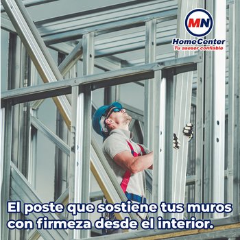 Poste Metálico Calibre 26 6.35X3.05 M