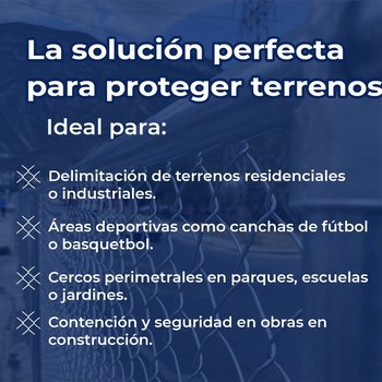 Malla Ciclónica Galvanizada DeAcero 1.50 x 20 M Calibre 13