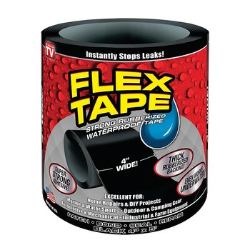 Cinta impermeable flexible negro 10.16 cm x 1.52 m