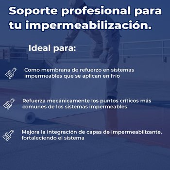 Tela Refuerzo Poliflex marca Protexa R5808812 100 m