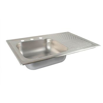Fregadero M102 marca Eb Técnica 80 x 52 cm Acero Inoxidable
