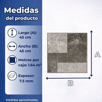 Piso Geox Café Daltile 45x45 cm ZGX5
