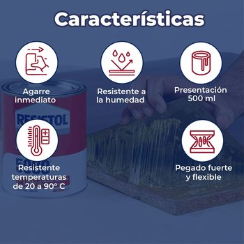 Pegamento de Contacto Profesional Resistol 5000 500 mL