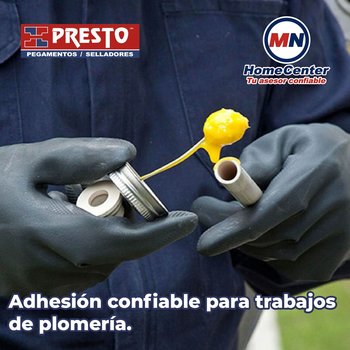 Pegamento CPVC Presto 60 ml 1/16 L Para Instalación Hidráulica