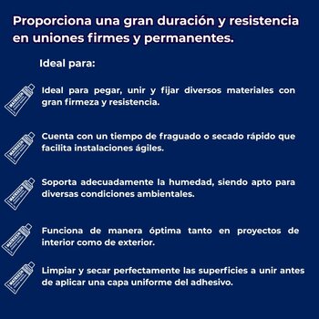 Adhesivo Multiusos Construcción Presto Mastipren 70 gr