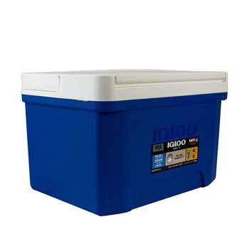 Hielera Cool 9 con asa Igloo 09 QT azul y blanco