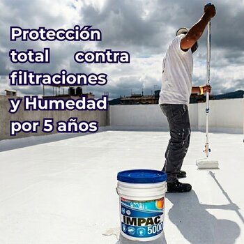 Promoción Impermeabilizante Acrílico Blanco Impac 5000 2 cubetas