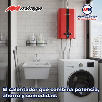 Calentador Paso 06 Lts Rojo Gas Nat Incluye Kit de Instalación