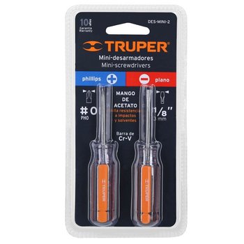 Desarmador Mini Truper 2 piezas
