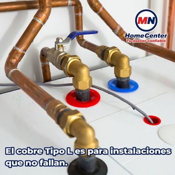 Tubo de Cobre tipo L ½ pulg 6.10 m