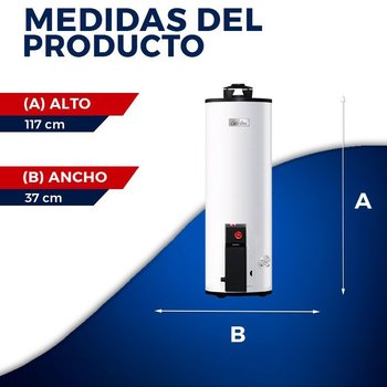 Calentador deposito maximus trad 59 LTS GAS LP 1.5