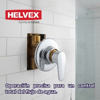 Válvula de Empotrar Para Regadera Rosca Cromo E-60