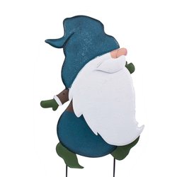 Estaca decorativa para jardín figura Gnomo Marchando 62 xm Estaca decorativa para jardín figura Gnomo Marchando 62 xm