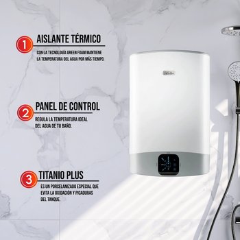 Calentador Depósito Eléctrico 65 L Calorex 2 Servicios